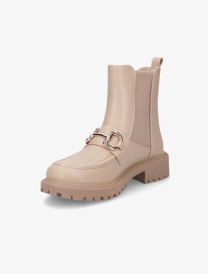 Chelsea boots à boucle fantaisie - Beige foncé - 3