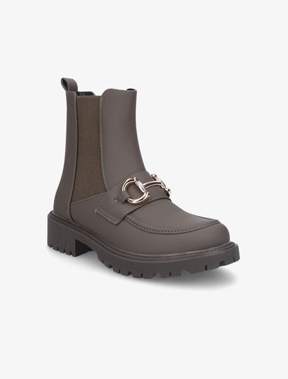 Chelsea boots à boucle fantaisie - Kaki - 2