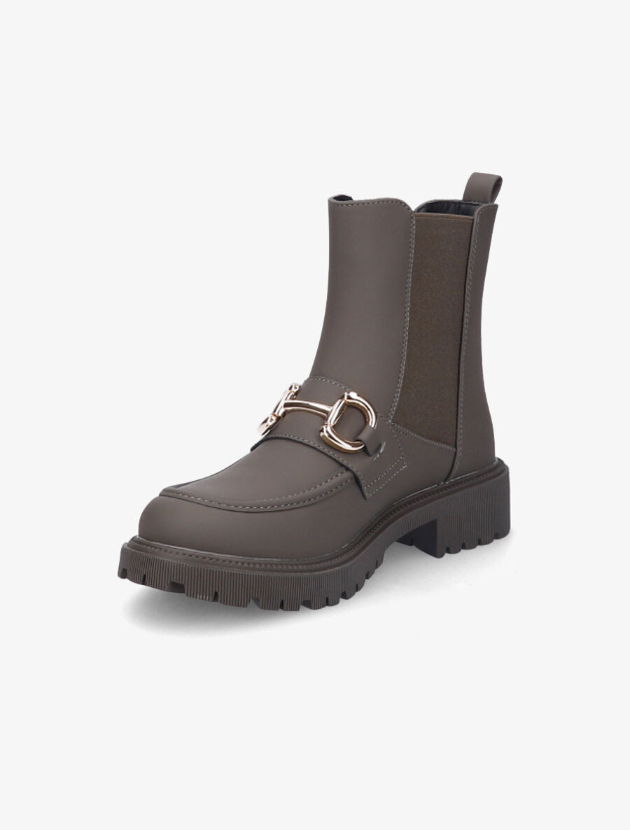 Chelsea boots à boucle fantaisie - Kaki - 3