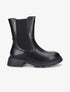 Boots élastiquées à semelles crantées - Noir - 1