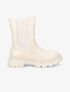 Boots élastiquées à semelles crantées - Beige - 1