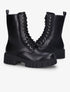 Boots montantes basiques à lacets - Noir - 1