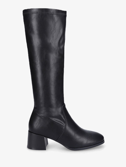 Bottes classiques en simili - Noir - 1