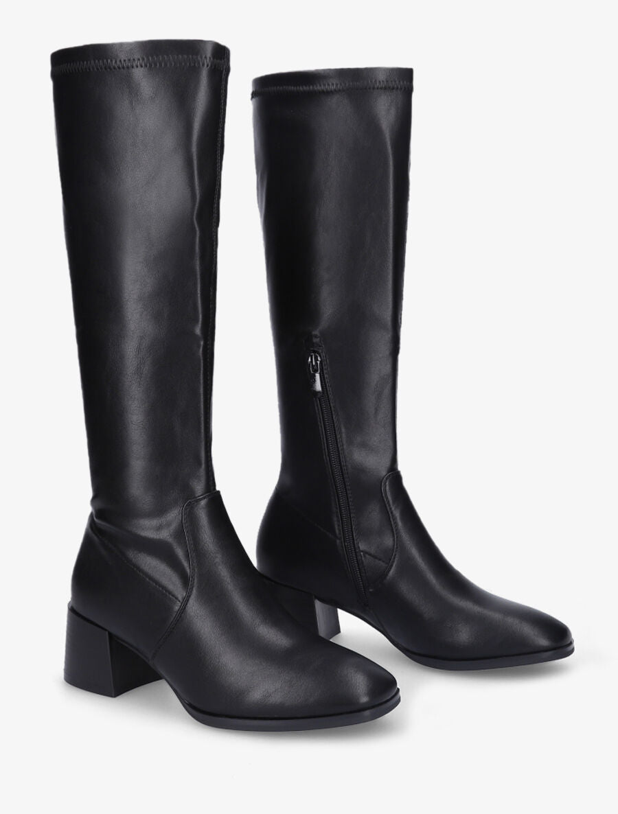 Bottes classiques en simili - Noir - 4