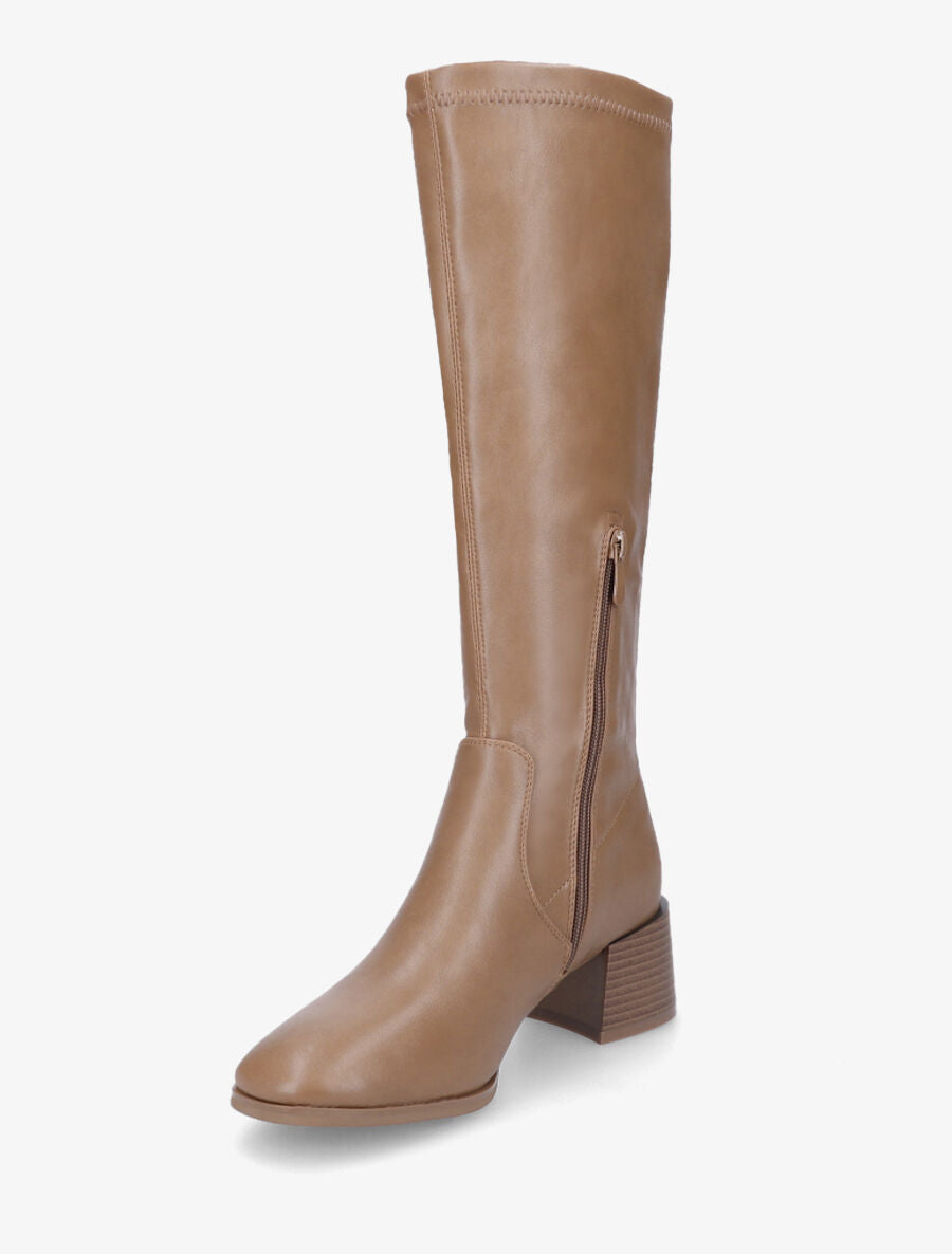 Bottes classiques en simili - Taupe - 3