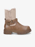 Bottines fourrées bi-matière - Taupe - 5