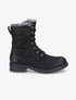 Bottines fourrées à lacets - Noir - 1