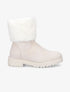 Boots à fourrure synthétique - Beige - 1