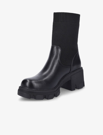Boots montantes bi-matière - Noir - 3