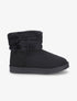 Bottines en suédine et fourrure - Noir - 1