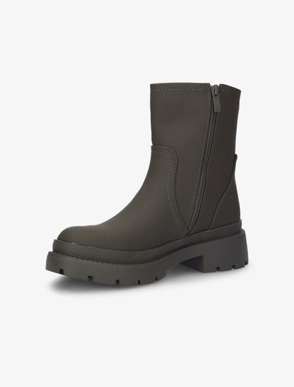 Bottines à semelles crantées - Kaki - 4