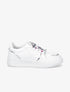 Sneakers à lacets imprimé interchangeables - Argent - 1