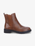 Boots unies à semelles crantées - Camel - 1