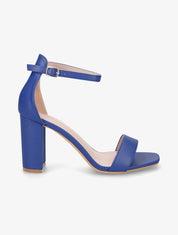 Sandales minimalistes à talon - Bleu électrique - 1
