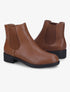 Chelsea boots en simili à semelle contrastante - Camel - 1