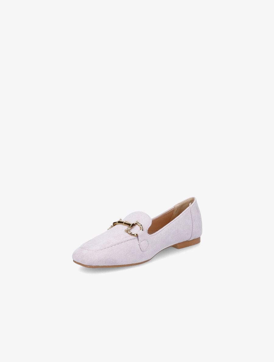 Mocassins à boucle en suédine - Lilas - 3