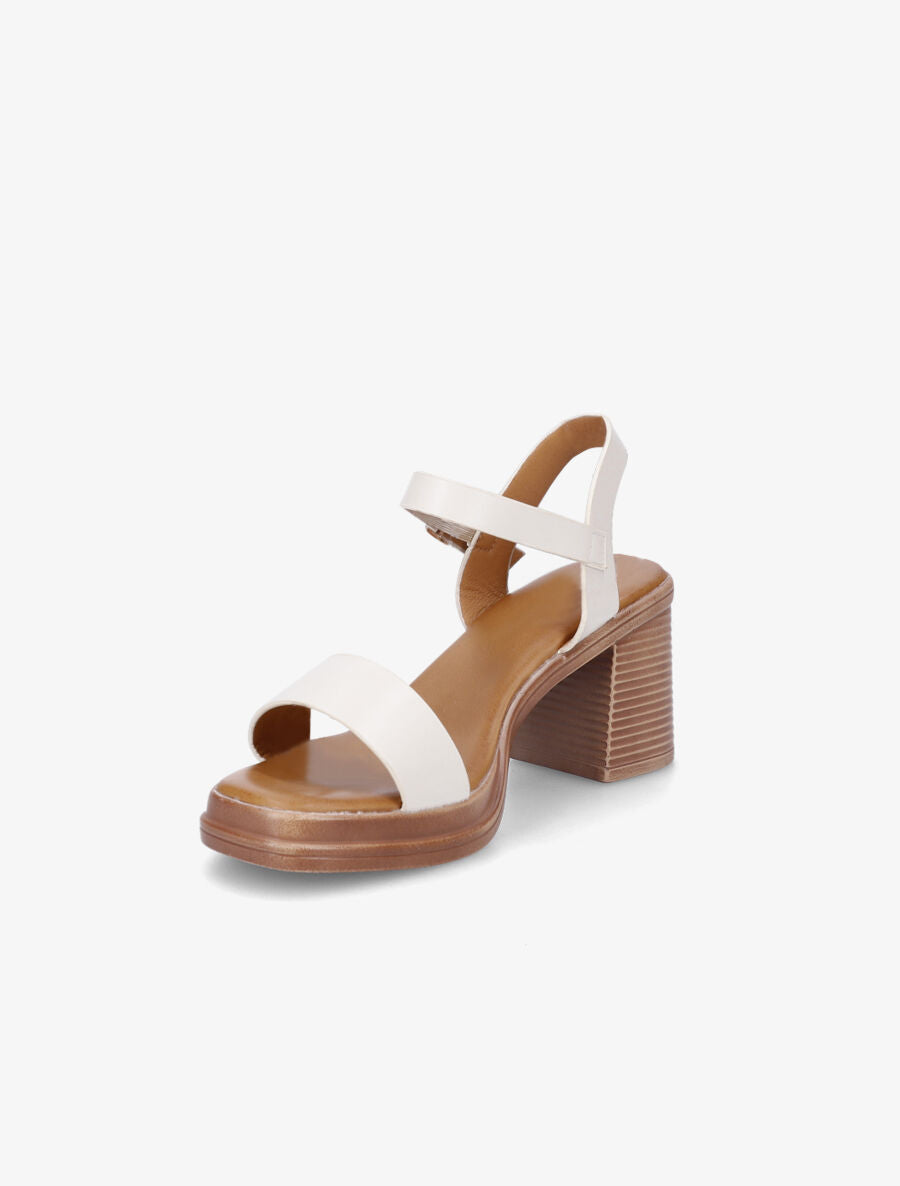 Sandales mi-hautes en simili - Beige - 3