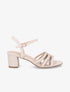 Sandales en simili à multi brides - Beige - 1