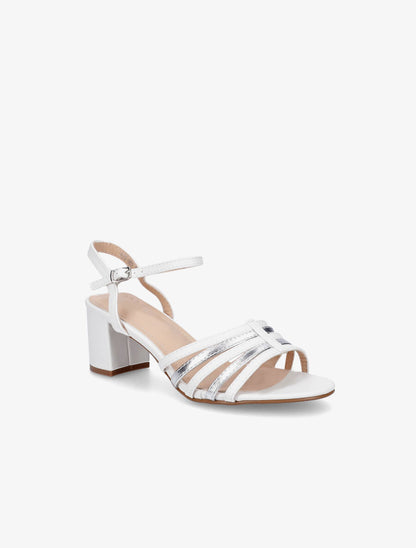 Sandales en simili à multi brides - Blanc - 2