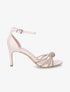Sandales à talon aiguille et brides ornées de strass - Rose - 5