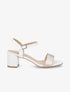 Sandales à bride fantaisie en simili - Blanc - 5