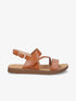 Nu-pieds à tresse en simili - Camel - 5
