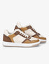 Sneakers à détails dorés - Camel - 1