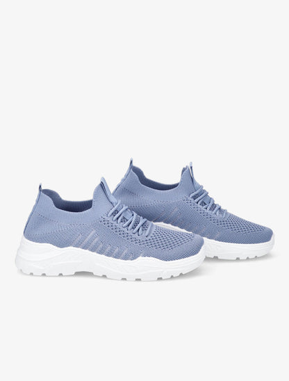Sneakers en mesh - Bleu - 5