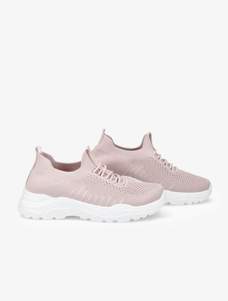 Sneakers en mesh - Rose - 1