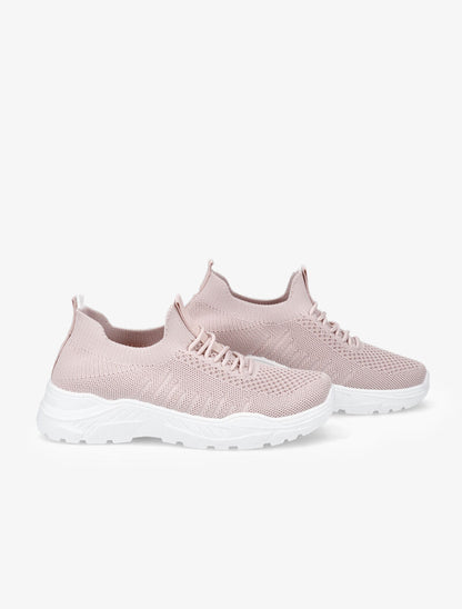 Sneakers en mesh - Rose - 1