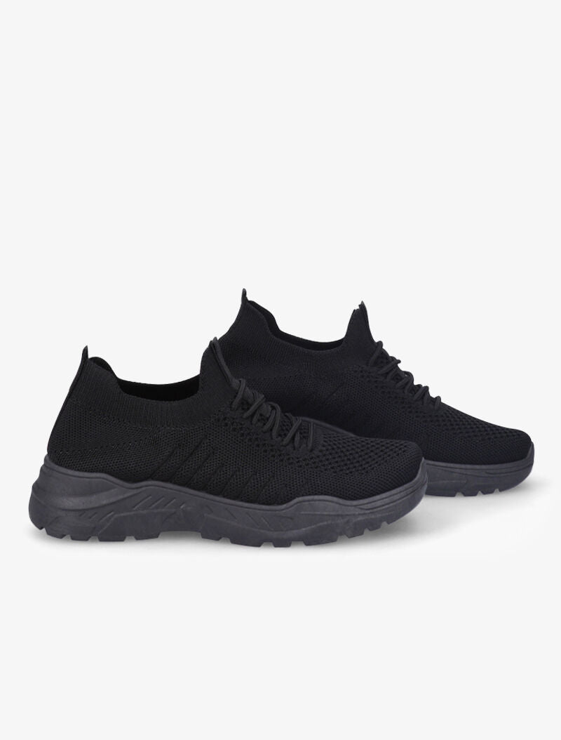 Sneakers en mesh - Noir - 5