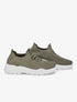 Sneakers en mesh - Kaki - 1