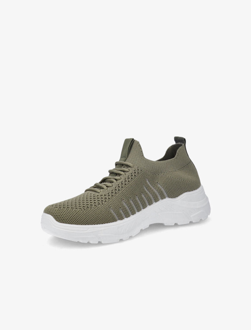 Sneakers en mesh - Kaki - 4