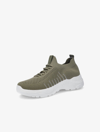 Sneakers en mesh - Kaki - 4