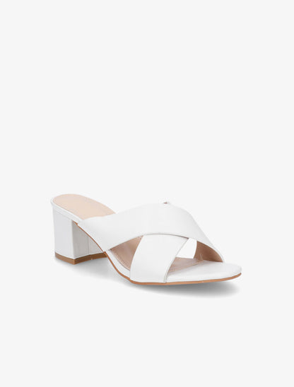 Mules à brides croisées - Blanc - 2