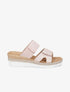 Mules compensées à scratch - Rose - 5