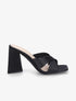 Mules à talon triangulaire - Noir - 5