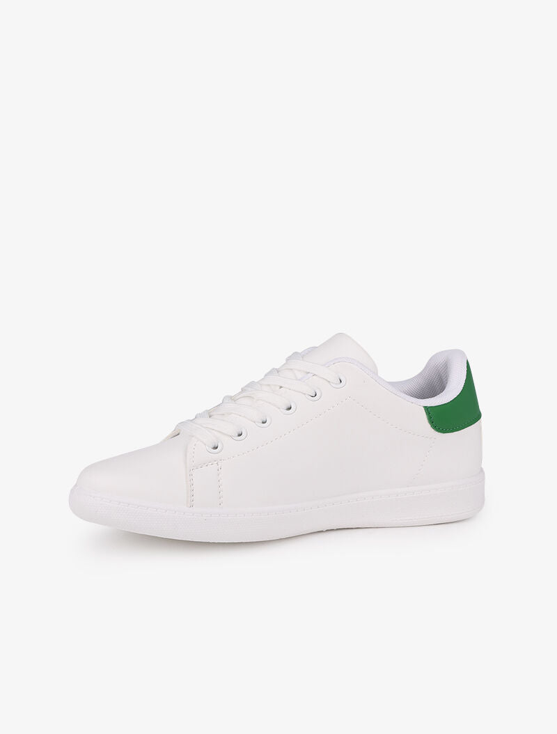 Sneakers à contrefort contrastant - Vert - 3