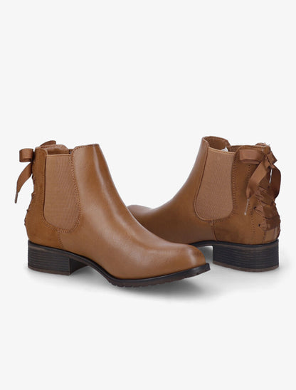 Chelsea boots à contrefort corsage - Camel - 8