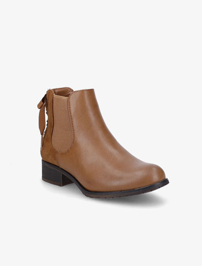 Chelsea boots à contrefort corsage - Camel - 4