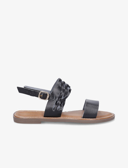 Nu-pieds classiques en simili - Noir - 5