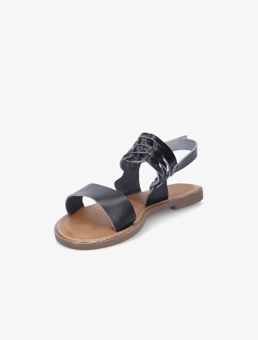 Nu-pieds classiques en simili - Noir - 3