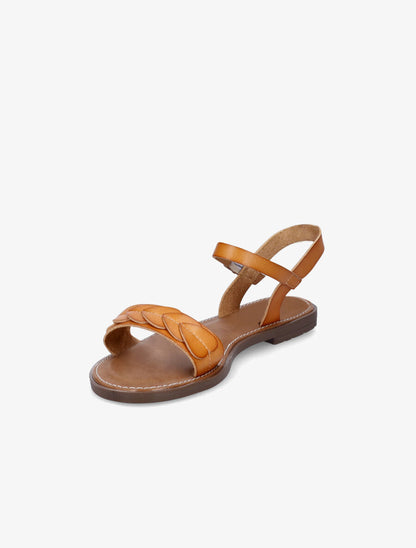 Nu-pieds à bride style écailles - Ocre - 3