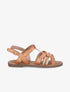 Nu-pieds en simili à tresse - Beige rosé - 1
