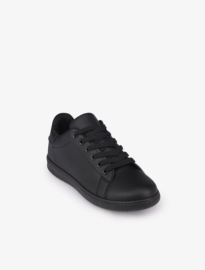 Sneakers à contrefort contrastant - Noir - 2