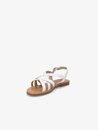 Nu-pieds brides entrelacées - Blanc - 3