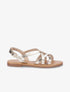 Nu-pieds brides entrelacées - Or - 5