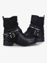 Bottines à brides stylisées - Noir - 1