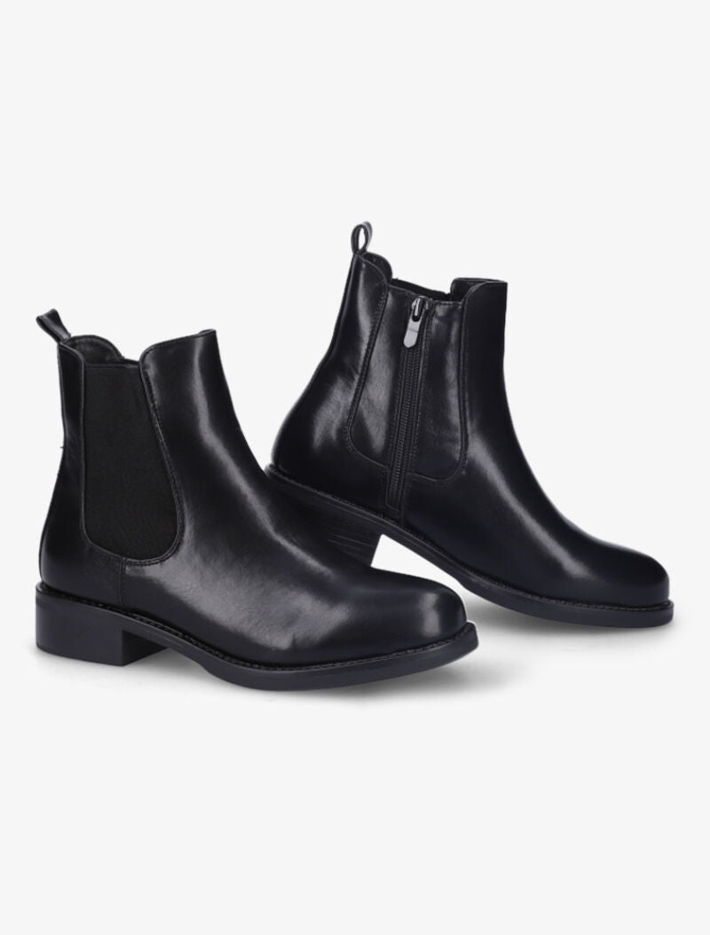 Bottines basiques unies - Noir - 1