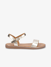 Nu-pieds basiques en simili - Or - 5